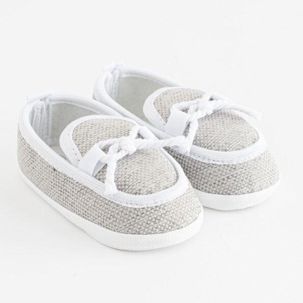 Dojčenské mokasíny-capačky New Baby šedá 12-18 m – Obrázok 2