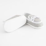 Dojčenské mokasíny-capačky New Baby šedá 6-12 m – Obrázok 3