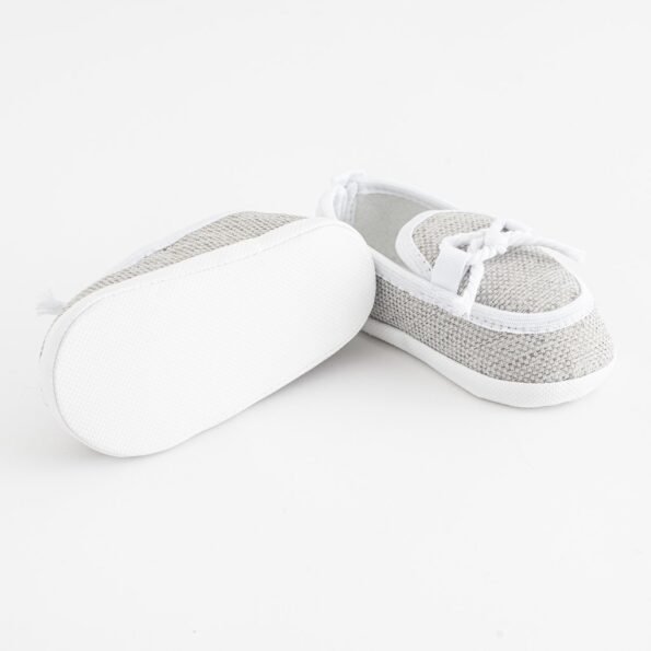 Dojčenské mokasíny-capačky New Baby šedá 6-12 m – Obrázok 3