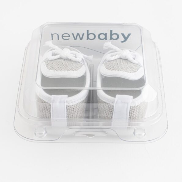 Dojčenské mokasíny-capačky New Baby šedá 6-12 m – Obrázok 4