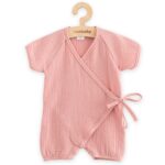 Dojčenský letný mušelínový overal New Baby pink, veľkosť 74 (6-9m) – Obrázok 2