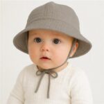 Dojčenský mušelínový klobúčik New Baby linen, veľkosť 68 (4-6m) – Obrázok 3