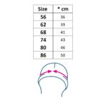 Dojčenský mušelínový klobúčik New Baby pink, veľkosť 80 (9-12m) – Obrázok 2