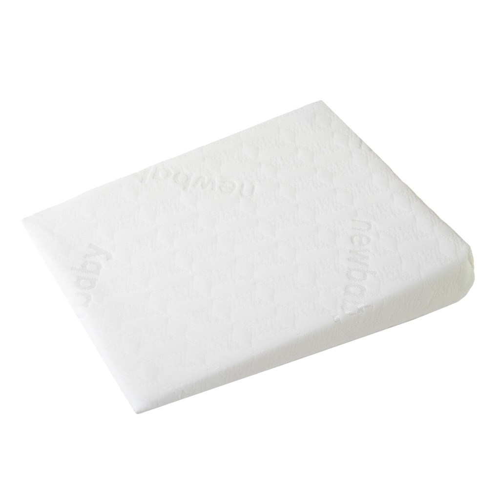 Dojcensky-vankus-klin-New-Baby-BASIC-biely-30x37-cm-do-kocika Dojčenský vankúš - klin New Baby BASIC biely 30x37 cm do kočíka – Obrázok 1