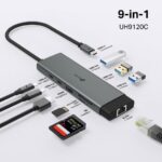Dokovacia stanica TP-Link UH9120C USB-C, HDMI, RJ45, 1x USB C, 3x USB, čítačka SD/microSD, PD 100W – Obrázok 4