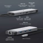 Dokovacia stanica TP-Link UH9120C USB-C, HDMI, RJ45, 1x USB C, 3x USB, čítačka SD/microSD, PD 100W – Obrázok 5