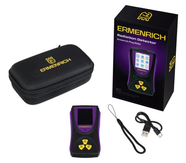 Dozimeter Ermenrich Ping RD50 - fialový – Obrázok 2