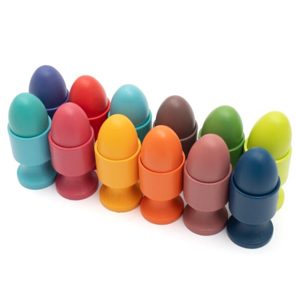 Drevená vkladačka vajíčka Montessori Baby Mix – Obrázok 3