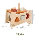 Drevená zatĺkačka s xylofónom Baby Mix – Obrázok 3