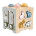 Drevené centrum aktivít Montessori Baby Mix – Obrázok 2