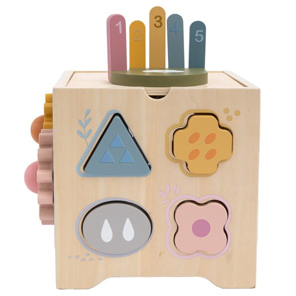 Drevené centrum aktivít Montessori Baby Mix – Obrázok 4