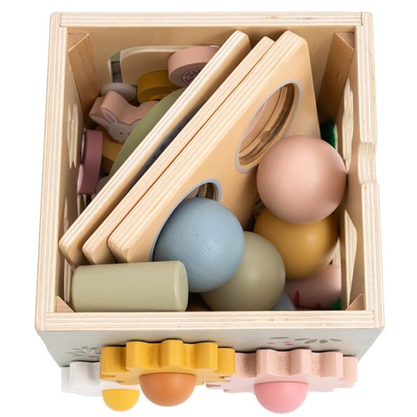 Drevené centrum aktivít Montessori Baby Mix – Obrázok 6