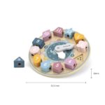 Drevené hodiny Viga vkladacie puzzle – Obrázok 2