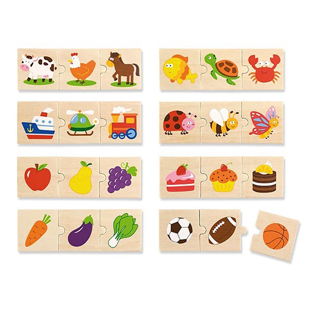 Drevene-logicke-puzzle-Viga-24ks Drevené logické puzzle Viga 24ks – Obrázok 1