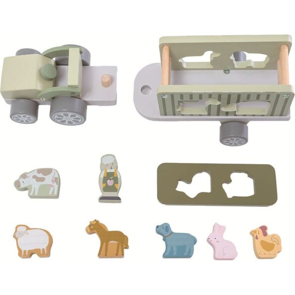 Drevené nákladné auto Safari s kockami Baby Mix – Obrázok 3