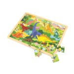 Drevené puzzle 48 dielikov Viga Dinosauri – Obrázok 2