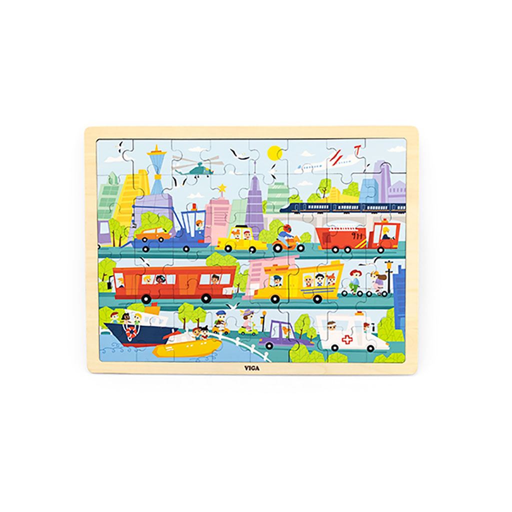 Drevene-puzzle-48-dielikov-Viga-Doprava Drevené puzzle 48 dielikov Viga Doprava – Obrázok 1