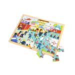 Drevené puzzle 48 dielikov Viga Hasiči – Obrázok 2