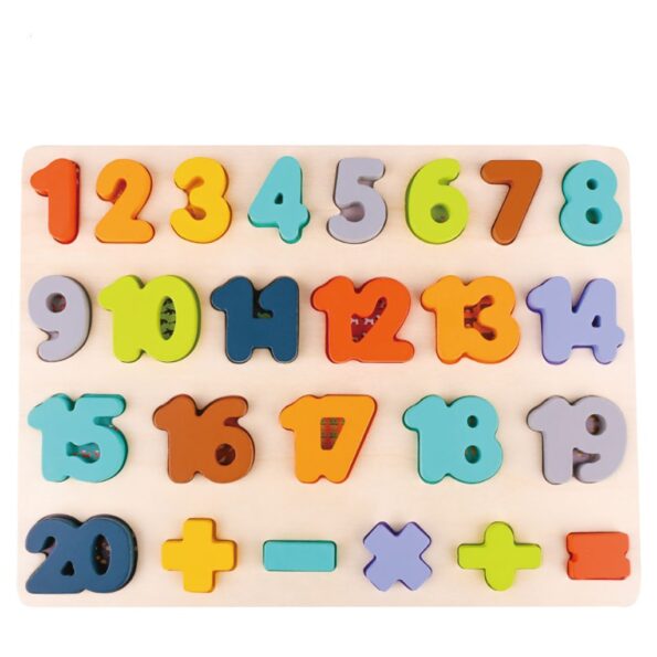 Drevené puzzle čísla Baby Mix – Obrázok 2