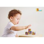 Drevené puzzle kocky pre najmenších Viga Farma – Obrázok 2