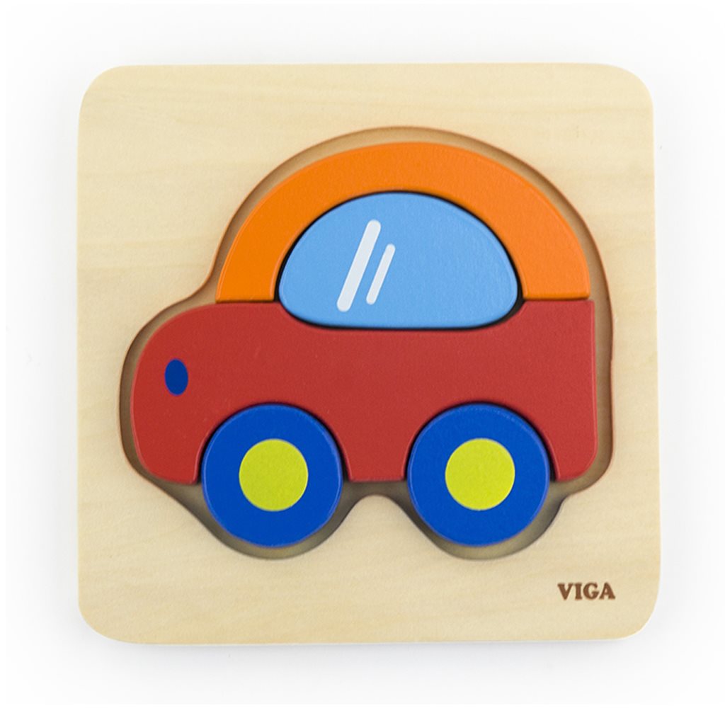 Drevene-puzzle-pre-najmensich-Viga-Auto Drevené puzzle pre najmenších Viga Auto – Obrázok 1