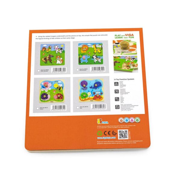 Drevené vkladacie puzzle Hmyz Viga – Obrázok 3