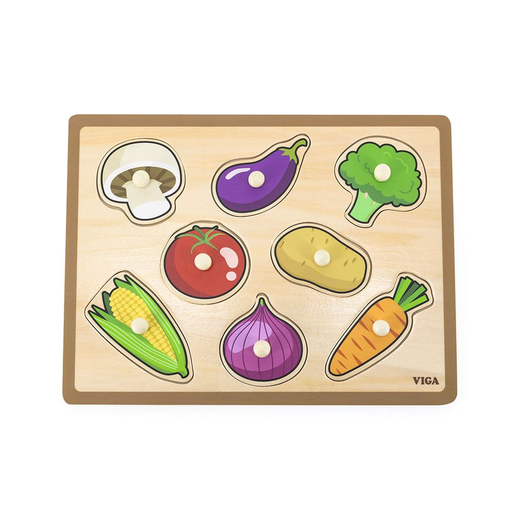 Drevene-vkladacie-puzzle-zelenina-Viga Drevené vkladacie puzzle zelenina Viga – Obrázok 1