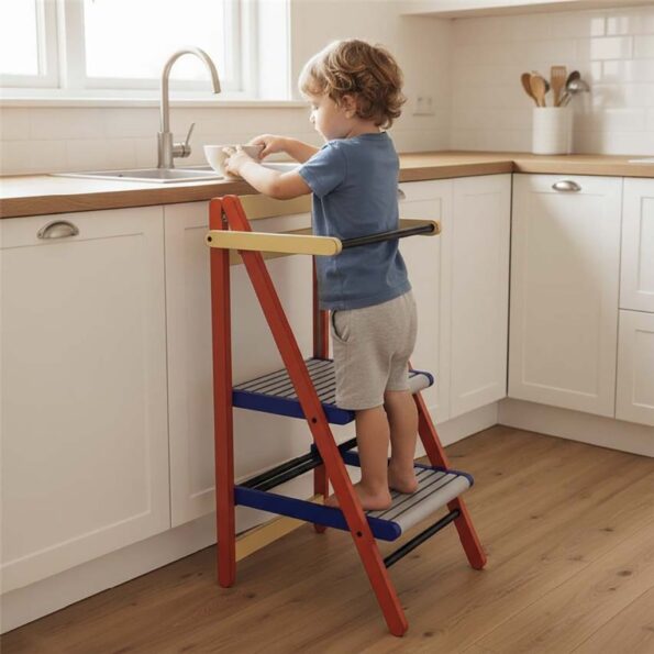 Drevený Kitchen Helper – detský pomocník – Obrázok 3