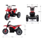 Elektrická motorka Milly Mally Honda CRF 450R červená – Obrázok 11