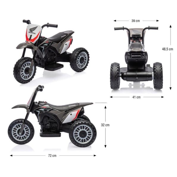 Elektrická motorka Milly Mally Honda CRF 450R zelená – Obrázok 11