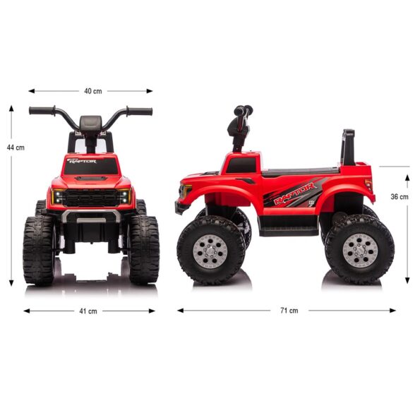 Elektrická štvorkolka Milly Mally Ford F-150 Raptor red – Obrázok 15