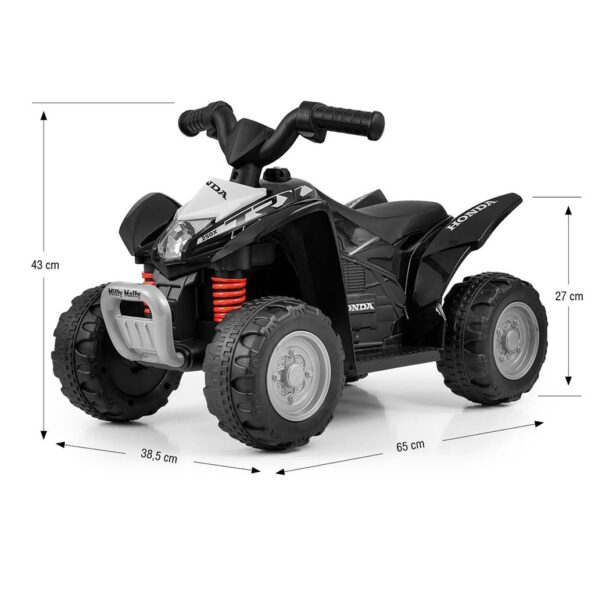 Elektrická štvorkolka Milly Mally Honda ATV černá – Obrázok 5