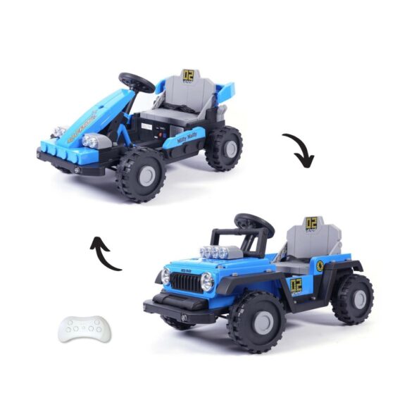Elektrické autíčko Milly Mally Prime 2w1 blue – Obrázok 2