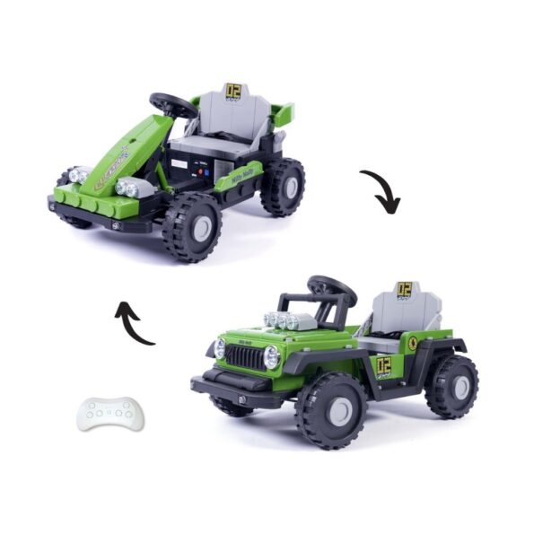 Elektrické autíčko Milly Mally Prime 2w1 green – Obrázok 2