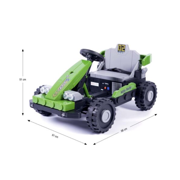 Elektrické autíčko Milly Mally Prime 2w1 green – Obrázok 13