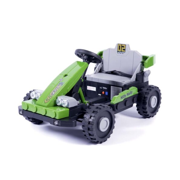 Elektrické autíčko Milly Mally Prime 2w1 green – Obrázok 3