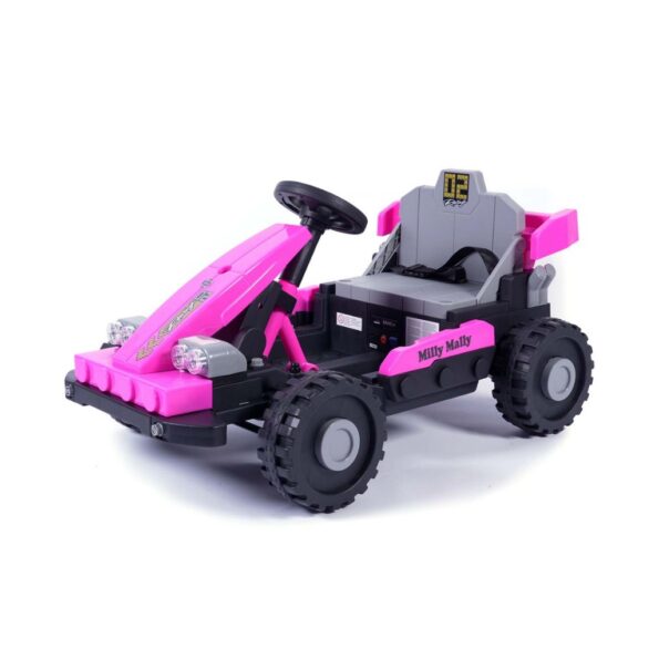 Elektrické autíčko Milly Mally Prime 2w1 pink – Obrázok 3
