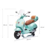 Elektrický skúter Milly Mally Vespa GTS Super mint – Obrázok 15