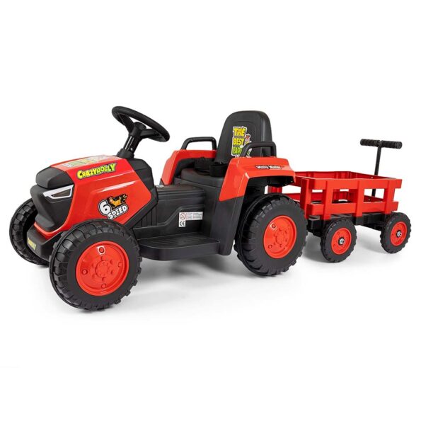Elektrický traktor Milly Mally Rolly red – Obrázok 2
