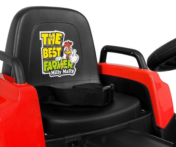 Elektrický traktor Milly Mally Rolly red – Obrázok 6