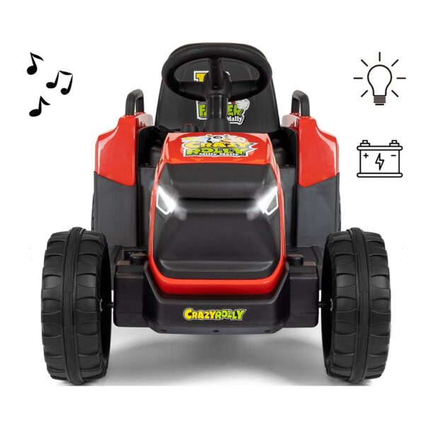 Elektrický traktor Milly Mally Rolly red – Obrázok 9