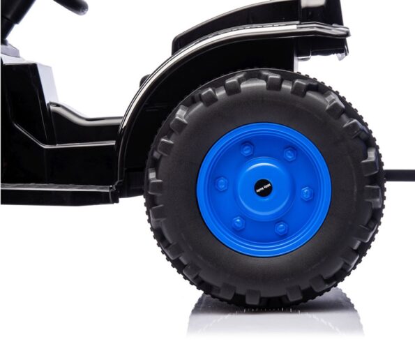 Elektrický traktor s prívesom Milly Mally Farmer modrý – Obrázok 7