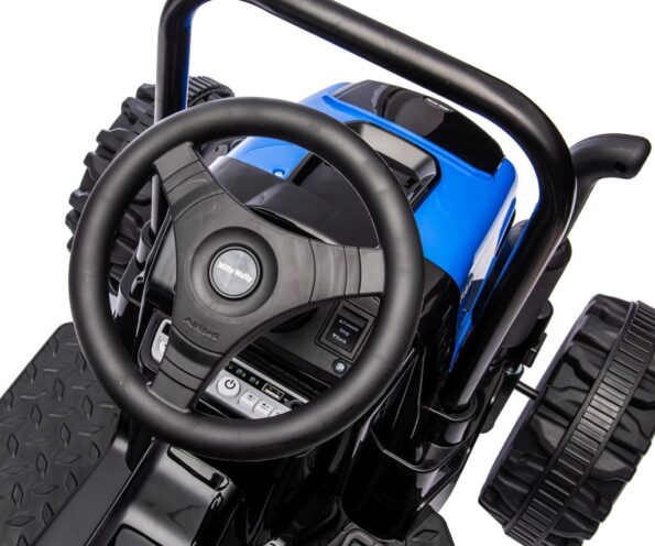 Elektrický traktor s prívesom Milly Mally Farmer modrý – Obrázok 12