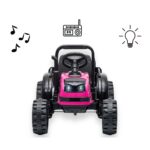 Elektrický traktor s prívesom Milly Mally Farmer ružová – Obrázok 13