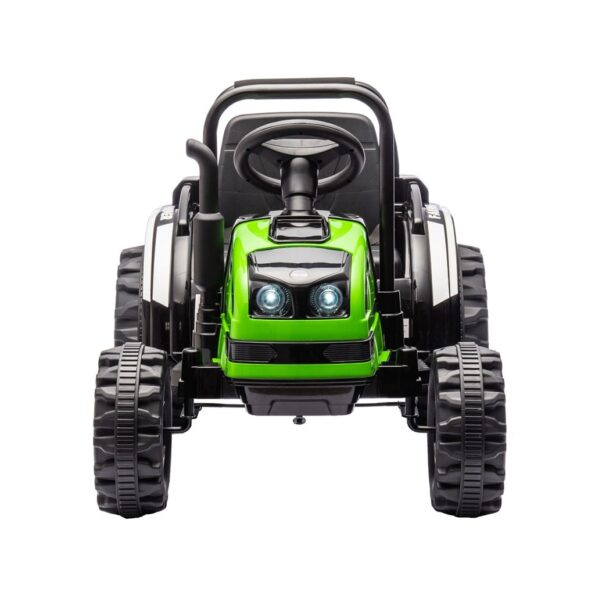 Elektrický traktor s prívesom Milly Mally Farmer zelený – Obrázok 2