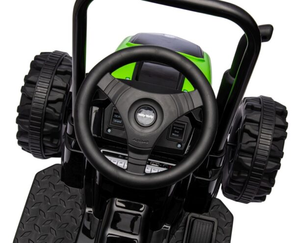 Elektrický traktor s prívesom Milly Mally Farmer zelený – Obrázok 12