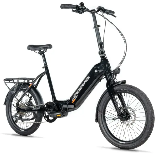Elektrobicykel Leader Fox E-BIKE 20" URBY-1, BLACK SHINY – Obrázok 8