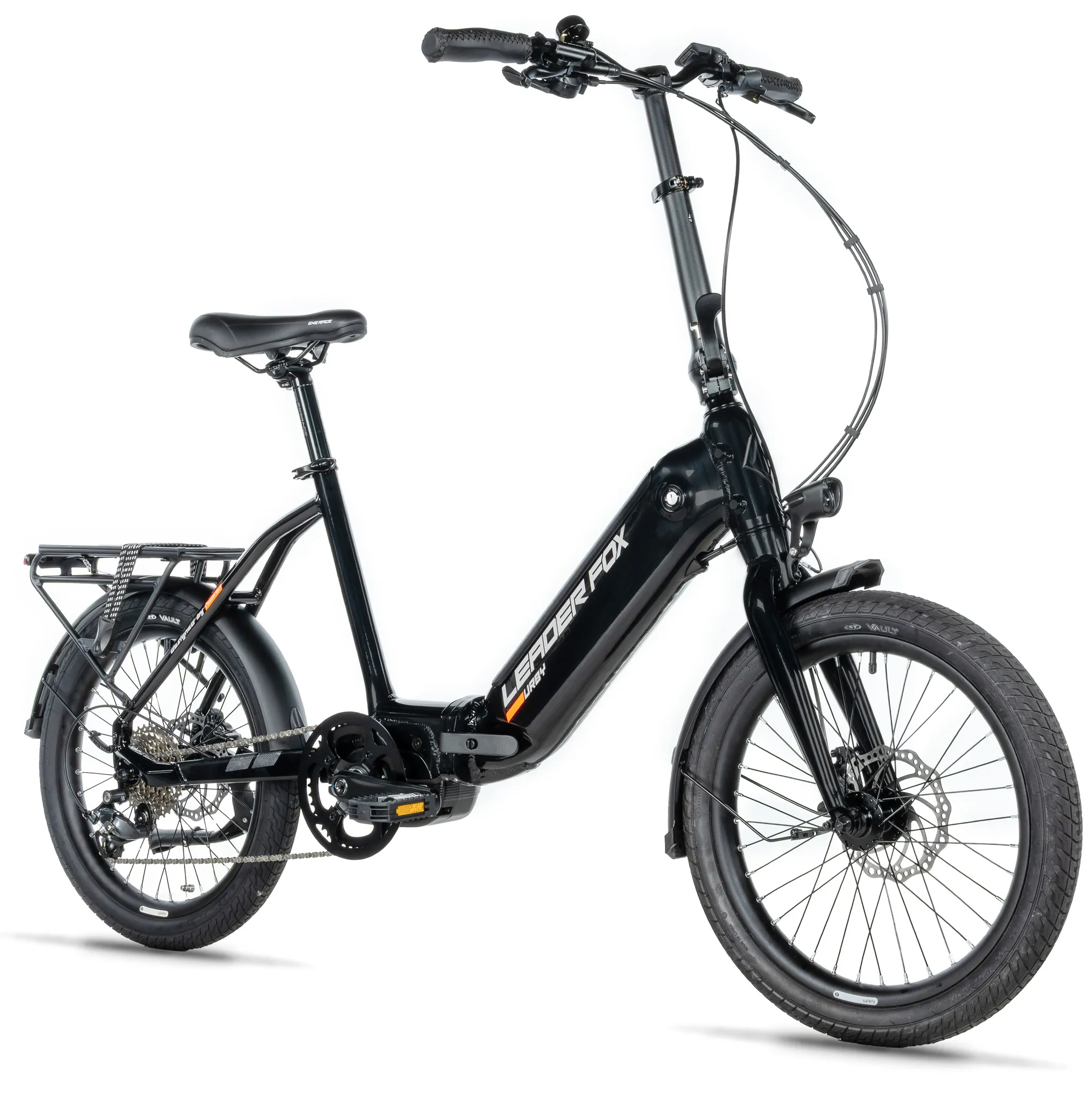 Elektrobicykel-Leader-Fox-E-BIKE-20-URBY-1-BLACK-SHINY Elektrobicykel Leader Fox E-BIKE 20" URBY-1, BLACK SHINY – Obrázok 1