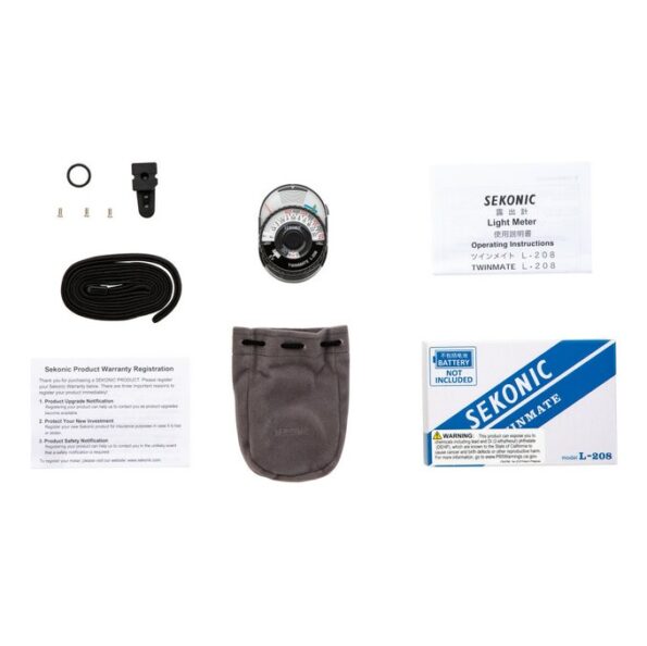 Expozimeter Sekonic L-208 Twinmate Analog Light Meter – Obrázok 5