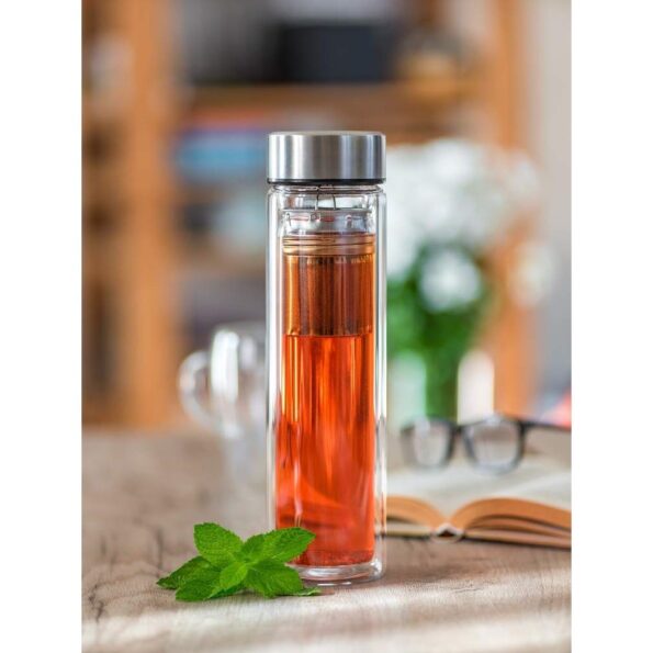 Fľaša Banquet na čaj dvojstenná Doblo 500 ml, so sitkom – Obrázok 3